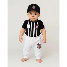 Uniforme Do Corinthias Body, Calça , Boné, Mijão Mesversario
