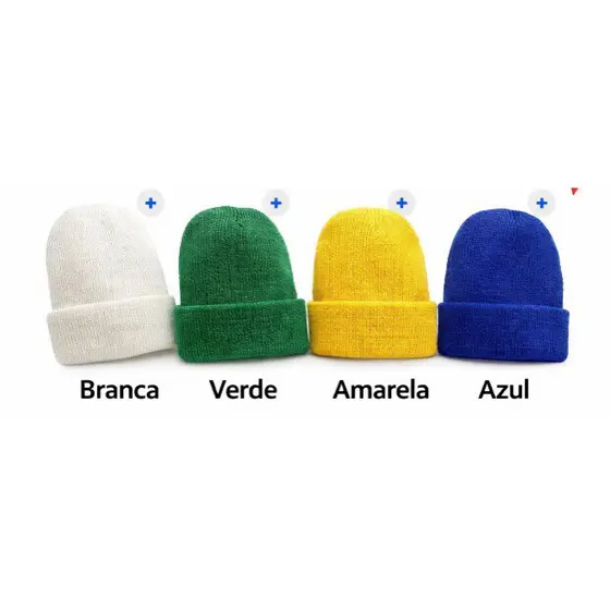 touca gorro de bebê recém-nascido de lã  do Brasil