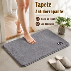 Tapete de Banheiro 40x60 e 50x80 Antiderrapante Microfibra Cores para Banheiro Cozinha e Quarto