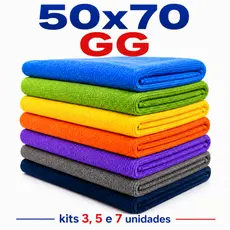 Panos de Microfibra Grandes 50x70 Multiuso Alta Absorção Limpeza Doméstica e Profissional