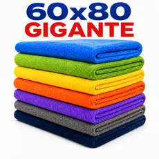 Panos de Chão Gigante Microfibra Multiuso 60x80 Alta Absorção