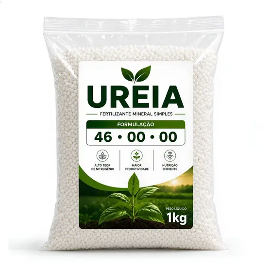 Adubo Ureia 46-00-00 Fertilizante Nitrogenado para Gramados, Hortas e Jardins