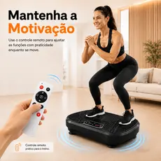 Plataforma Vibratória multifuncional 127V/220V modelador corporal queima de gordura  Dupla voltagem