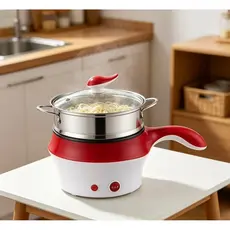 Panela Elétrica A Vapor Multifuncional Cozedora Inox para Arroz e Cozimento Rápido 18cm 110V / 220V - ( COR ALEATORIO )