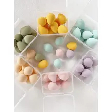 10 polegar beleza ovos Mini ovos maquiagem Puff tamanho pequeno corretivo parcial rosto sem caixa de pó