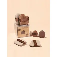 Almofada de ar puff de Chocolate reunindo puff solto Mini polegar maquiagem corretivo Blush maquiagem sem pó
