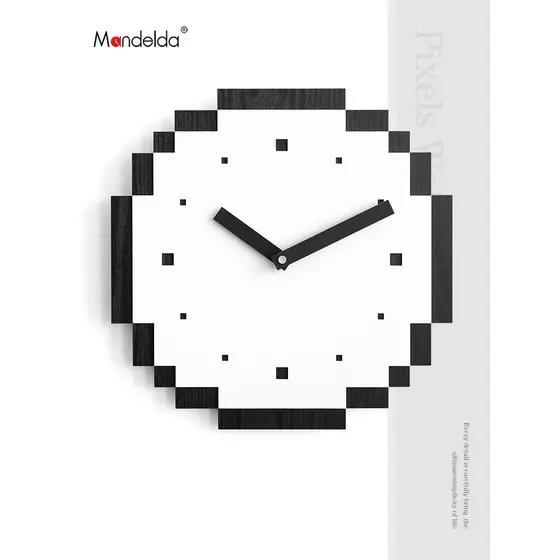 Relógio doméstico decoração criativa arte única relógio de parede sala estar simples pendurado na parede luz minimalista