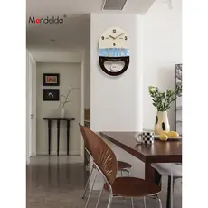 Mandelda marca coreana relógio de parede sala estar 2026 novo estilo moda arte criativa relógio decoração parede