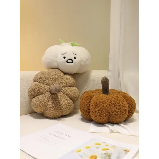 Bebe abóbora travesseiro estilo Pastoral almofada em forma especial Teddy velo pele-amigável travesseiro ins pelúcia alh