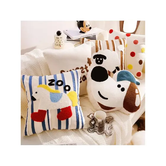 Travesseiro de Animal fofo de desenho animado, dopamina, sofá, almofada de cabeceira, janela saliente, encosto, estilo i