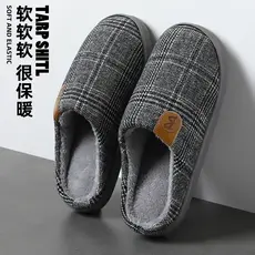 Yalu chinelos de algodão masculino 2025 novo estilo interior casa chinelos de pelúcia de inverno masculino desodorante a