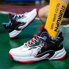 Wang Bu Satisfação Selecionada Primavera Outono Sapatos Masculinos Estudante Tênis de Basquete Adolescentes Tênis Casuai