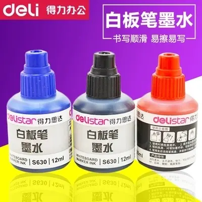 Frete grátis acima de 25 Deli S630 caneta para quadro branco tinta saco recarga de caneta para quadro branco adequado pa