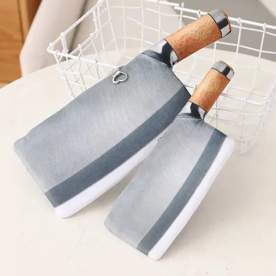 Faca de cozinha estojo de lápis ins criativo bonito engraçado caixa de papelaria de pelúcia grande capacidade saco de pa