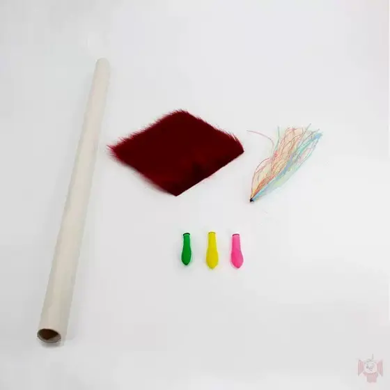 Polvo estático experimento equipamento científico crianças pequena produção fricção haste de plástico elétrica estudante
