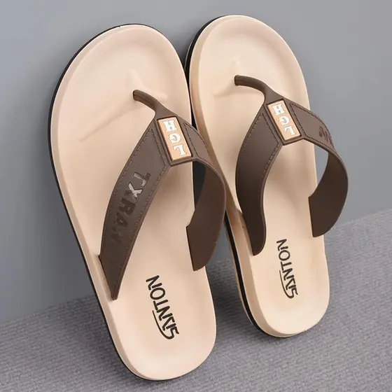 2024 novo estilo masculino ao ar livre wear antiderrapante resistente ao desgaste chinelos ao ar livre sapatos de praia