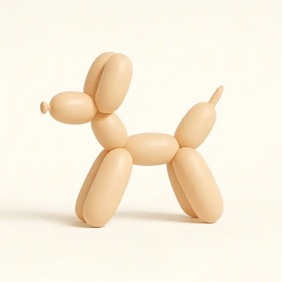 Enfeite Escultura Decorativa Cachorro De Balão Balloon Dog decoração quarto escritório sala para seu lar