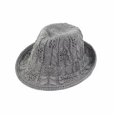 Chapéu de verão feminino chapéu superior de malha novo estilo folha padrão oco chapéu masculino Jazz chapéu All-Match ch