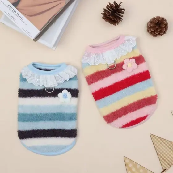 Outono inverno novo estilo quente gato roupas de pelúcia bonito roupas para cães capa barriga proteger barriga casa cole