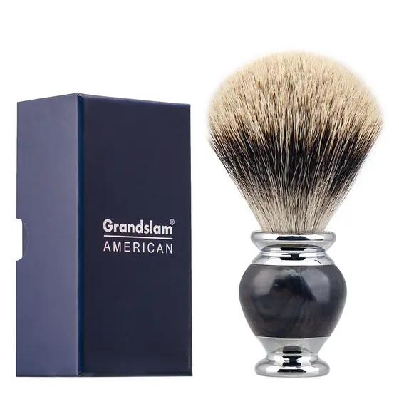 Golinslan masculino sândalo lidar com texugo escova de barbear de cabelo profissional escova de espuma escova de barba c