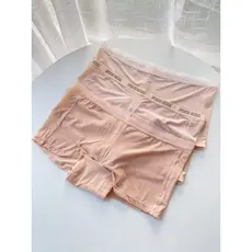 Rosa menina cor da pele calças de segurança de seda gelo feminino Anti-reflexo Nude estilo fino respirável Boxer Briefs