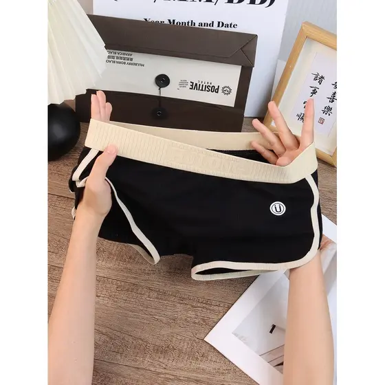 Roupa interior masculina moda na moda boxer verão lazer esportes casa boxer algodão respirável roupa interior masculina