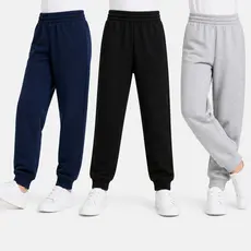 Calça de Moletom Infantil Peluciada Algodão com Punho Menina e Menino