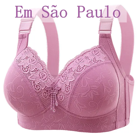 Sutiã Sim Bojo Plus Size Novo Luxo Renda Sem Aro, Levanta Busto Sensual