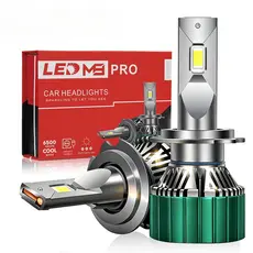 Par lâmpada led Ultra Super Led 26000lm 260w Farol de carro H4 H7 H11  6500K Canbus Com projeção
