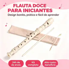 German Soprano Recorder for School with Case and Cleaning Rod FLTDO
