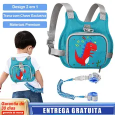 2-in-1 Toddler Backpack Harness Leash Anti-Lost Safety Wrist Link Strap for Kids