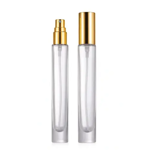 Frasco de vidro - 10ml - tampa dourada