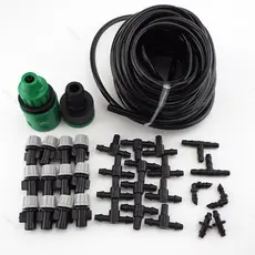 Bicos De Nevoeiro Micro Nebulização Automática Mangueira De Rega De Irrigação De Jardim E Cabeça De spray Cinza 4/7mm te