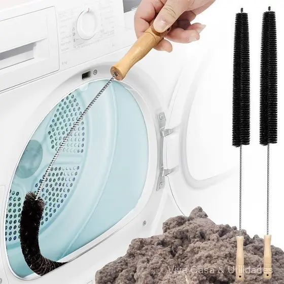 ⭐ Escova para máquina de lavar roupa, escova especializada de cabo longo para limpeza do tambor interno, escova para fen