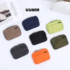 Saco De Armazenamento , Bolsa De Moedas De Lona Porta-Cartões , Mochila Com Zíper De Cor Sólida Suspensa Para Estudantes