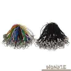 WONY1E 100 Peças Cordão De Anel De Telefone Joias Lariat Móvel Com Pingente Artesanal Cabos De Charme De Celular