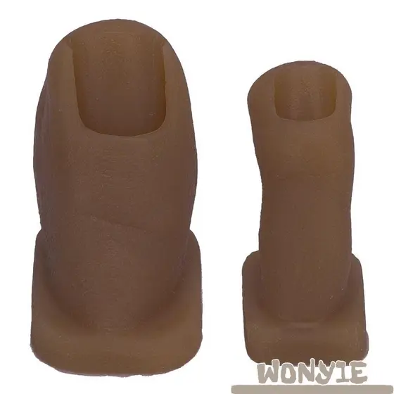 WONY1E 2 Peças De Modelo De Dedos De Silicone Para Prática , Flexíveis Treinamento De Manicure , Simulador De Dedo Do Pé