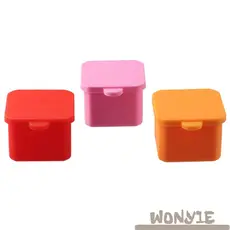 WONY1E 1/3 Unidades De Recipientes Para Lanches , Caixa De Distribuição De Alimentos De Silicone Vermelho/Rosa/Roxo/Verd