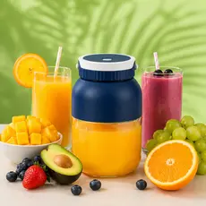 Liquidificador Portátil USB Recarregável Mini Mixer de Suco com Copo