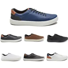 Sapatênis Masculino Casual Confortável Estilo Urbano Dia a Dia Moda Masculina Leve Sintético
