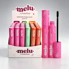 Kit 2 Unidades Máscara de Cílios Melu Ruby Rose Peel Off, Cilios Longos e Cheios(RR-5151)Volume & Definição