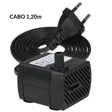 Bomba Submersa Pet Bivolt Silenciosa para Bebedouro Aquários Fonte Decorativa Cascata Ornamental