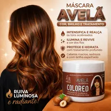 Máscara Matizadora Tonalizante/ hidratante e realça cor - Sem Amônia - Resultado 100% Natural - pote 300g.