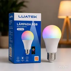 Lâmpada Inteligente Wi-fi Lk- RGB TX15w Luatek - Mais Brilho