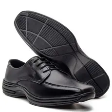 Sapato Social Masculino Confort De Couro Legitimo Com Solado Elegante Costurado Premium