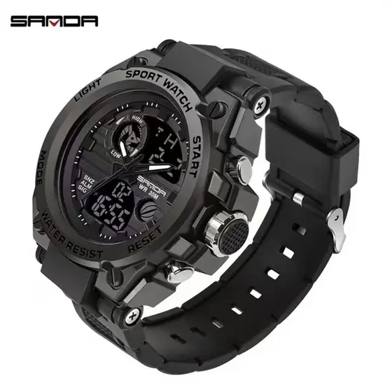 Relógio Masculino Esportivo SANDA 739, Relógio Esportivo Masculino de Marca Top, Militar, Luxuoso, à Prova d'Água, Quart