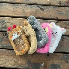 Novo porta-cartões fotográficos do ídolo do Kpop GIDLE, moldura de cartão de pelúcia (G)I-DLE, estilo animal fofo, model