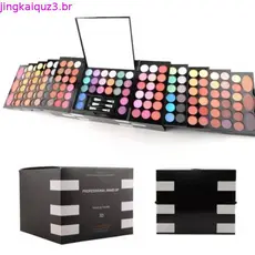Paleta De Sombras De 142 Cores-Fosco E Brilhante , Tons De Terra , Com 3 Blushes 3 Pós De Sobrancelha