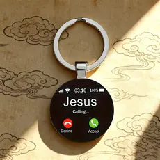 Acessório De Chaveiro De Liga De Vidro Com Padrão De Interface De Chamada Recebida Para Celular