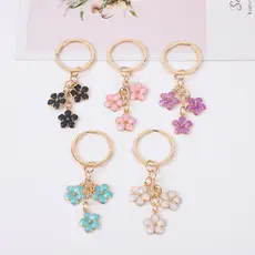 Moda Flor De Cerejeira Chaveiro Pingente Bonito Sakura Saco Pendurado Decoração Acessório Para Uso Diário E Presente Do